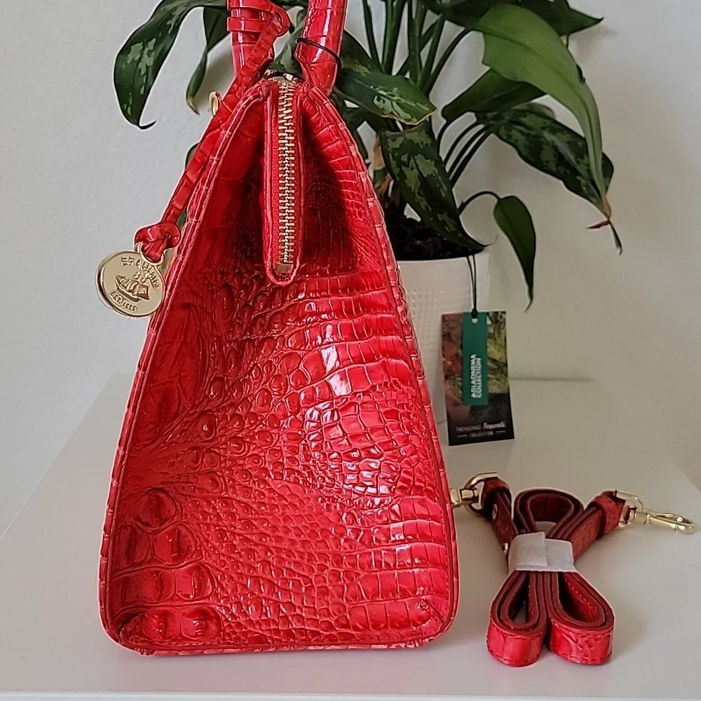 NWT🌺 Brahmin Small Caroline Infusion Ombre Melbourne Leather bag